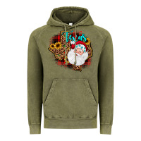 Vintage Olive santa texas map Vintage Hoodie - JahusDesignShop