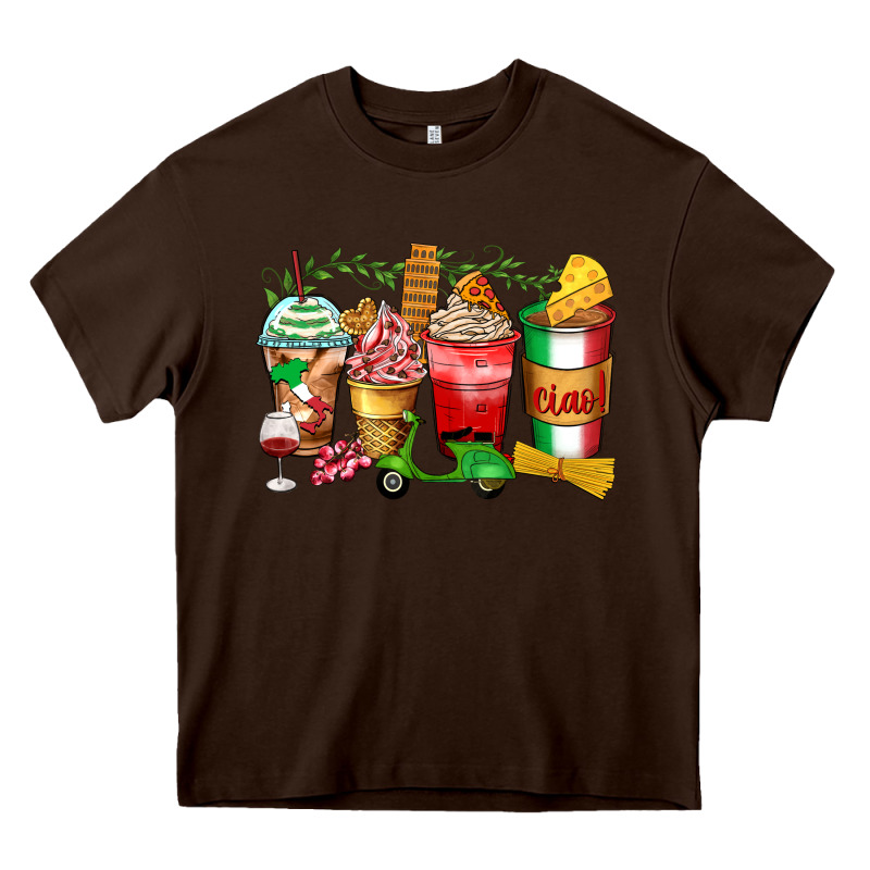 Italy Coffee Cups Heavy Core Tee by Zillion Design Studio | Teevron