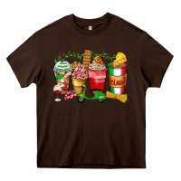 Chocolate Brown italy coffee cups Heavy Core Tee - Zillion Design Studio