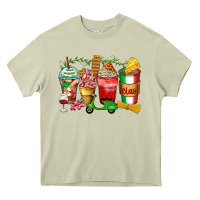 Mossy italy coffee cups Heavy Core Tee - Zillion Design Studio