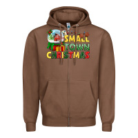 Chestnut Small town Christmas Zipper Hoodie - NancyCooperArtShop