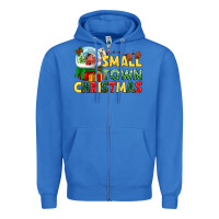 True Royal Small town Christmas Zipper Hoodie - NancyCooperArtShop