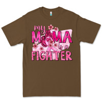 Cacao My Mama Is a Fighter with Ribbon Premium Tee - texasbilliewilder
