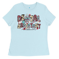 Baby Blue dental assistant Ladies Tee - Zillion Design Studio