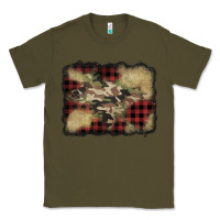Army Green buffalo plaid christmas camouflage glitter background Classic Tee - Jasminsmagicworld