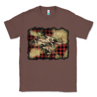 Chestnut buffalo plaid christmas camouflage glitter background Classic Tee - Jasminsmagicworld