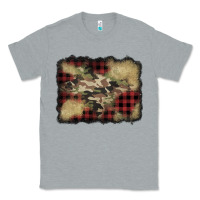 Heather Grey buffalo plaid christmas camouflage glitter background Classic Tee - Jasminsmagicworld