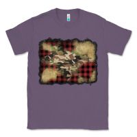 Lavender buffalo plaid christmas camouflage glitter background Classic Tee - Jasminsmagicworld