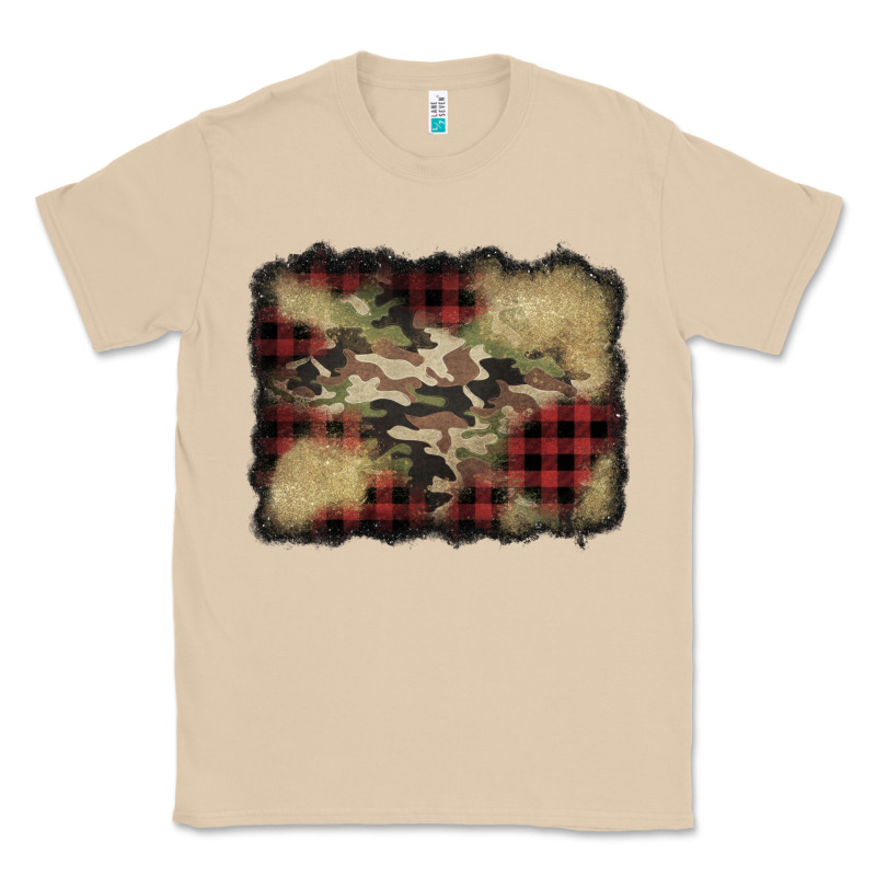 Buffalo Plaid Christmas Camouflage Glitter Background Classic Tee by Jasminsmagicworld | Teevron