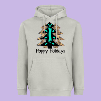 Happy Holidays Tree Heavyweight Hoodie Designed By Bettercallsaul