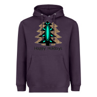 Plum Happy Holidays Tree Heavyweight Hoodie - Bettercallsaul