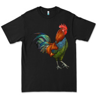 Black rooster Premium Tee - RanaPortraitStore