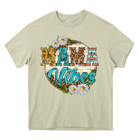Mossy mama vibes with daisies Heavy Core Tee - texasbilliewilder