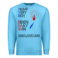 Ocean Blue trump biden cars Premium Sweatshirt - Bettercallsaul