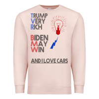 Pale Pink trump biden cars Premium Sweatshirt - Bettercallsaul
