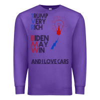 Purple trump biden cars Premium Sweatshirt - Bettercallsaul