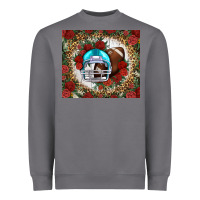 Storm american football helmet and leopard Heavyweight Sweatshirt - NancyCooperArtShop