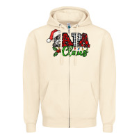 Sandshell Papa Claus with christmas lights and mistletoe Zipper Hoodie - NancyCooperArtShop