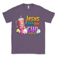 Lavender Jesus Fills My Cup Easter Classic Tee - CowhideDigitalArt