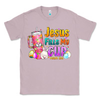 Lilac Jesus Fills My Cup Easter Classic Tee - CowhideDigitalArt