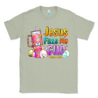 Matcha Jesus Fills My Cup Easter Classic Tee - CowhideDigitalArt