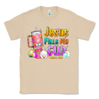 Mushroom Jesus Fills My Cup Easter Classic Tee - CowhideDigitalArt