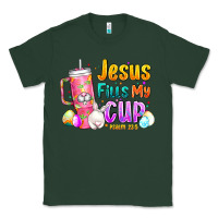 Sports Green Jesus Fills My Cup Easter Classic Tee - CowhideDigitalArt