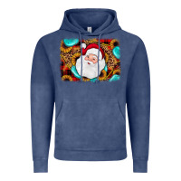 Vintage Denim santa background Vintage Hoodie - JahusDesignShop