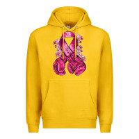 Lemon breast cancer with boxing gloves Premium Hoodie - NancyCooperArtShop