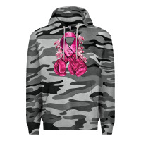 Slate Camo breast cancer with boxing gloves Premium Hoodie - NancyCooperArtShop