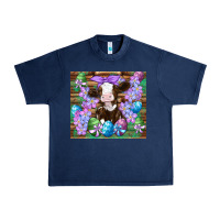 Navy easter cow eggs flowers daisys Urban Heavy Tee - Artiststas