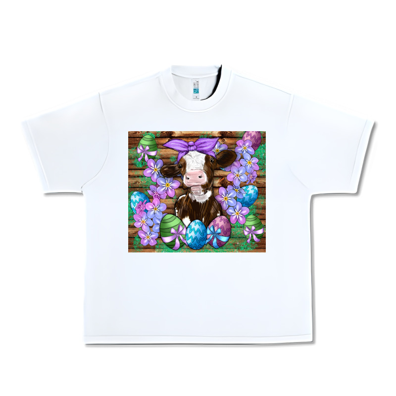 Easter Cow Eggs Flowers Daisys Urban Heavy Tee by Artiststas | Teevron