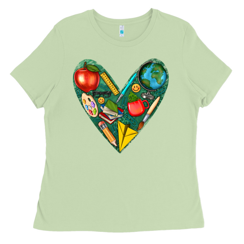 Teacher  Heart Ladies Tee by texasbilliewilder | Teevron