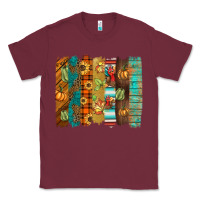 Burgundy thanksgiving brushstroke Classic Tee - BarkalooDesign