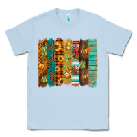 Dusty Blue thanksgiving brushstroke Classic Tee - BarkalooDesign