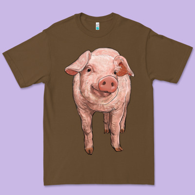 Pig Premium Tee Designed By Ranaportraitstore