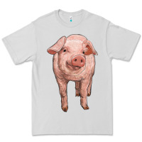 Dove Grey pig Premium Tee - RanaPortraitStore
