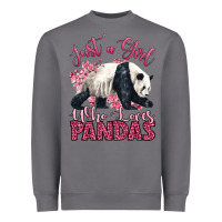 Storm just a girl who loves pandas Heavyweight Sweatshirt - LillyAllenDesigns