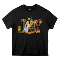 Black joy holy family Heavy Core Tee - RanaPortraitStore