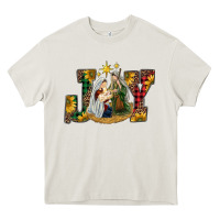 Cream joy holy family Heavy Core Tee - RanaPortraitStore