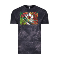 Mexico Flag Sunflowers Roses And Cactus With Serape Aztec And Leopard Vintage Tee | Teevron