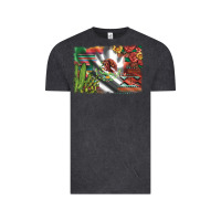 Vintage Black mexico flag sunflowers roses and cactus with serape aztec and leopard Vintage Tee - Artiststas