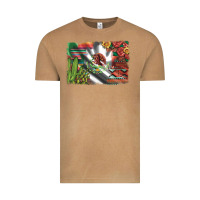 Vintage Camel mexico flag sunflowers roses and cactus with serape aztec and leopard Vintage Tee - Artiststas