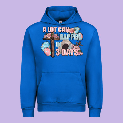 Easter Day A Lot Can Happen In 3 Days Urban Hoodie Designed By Cowgirlartshop