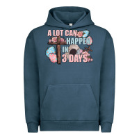 Pigment Midnight Navy Easter Day A lot can happen in 3 days Urban Hoodie - CowGirlArtShop