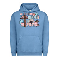 Pigment Pebble Blue Easter Day A lot can happen in 3 days Urban Hoodie - CowGirlArtShop