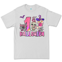 Dove Grey my first pink halloween Premium Tee - AdoDesignShop