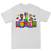 Dove Grey we are all human Premium Tee - Zillion Design Studio