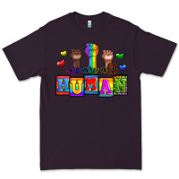 Plum we are all human Premium Tee - Zillion Design Studio