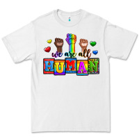 White we are all human Premium Tee - Zillion Design Studio